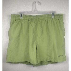 Orvis Lined Swim Shorts Olive Green Quick Dry Size Large 5” Inseam